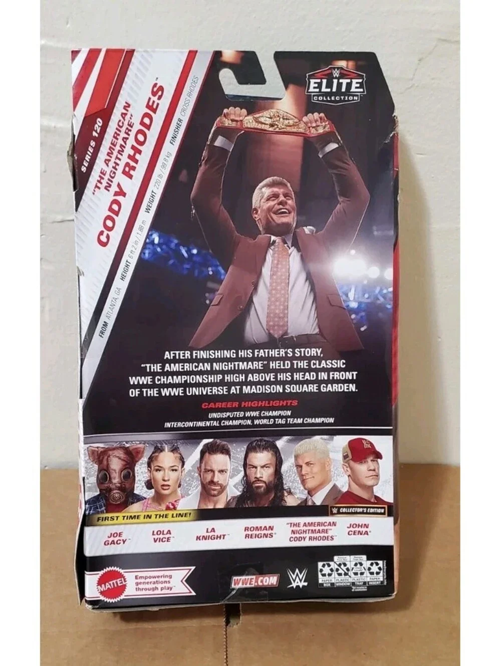WWE Elite Collection Series 120 Cody Rhodes Action Figure Suit Collector Edition